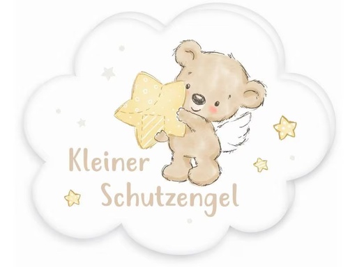 [90317576 1617736] Herding Kissen Schutzengel 29 x 33 cm, Weiss