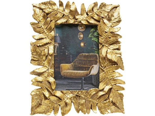 [90317600 1623723] Kare Bilderrahmen Leaves Gold, 10 x 15 cm