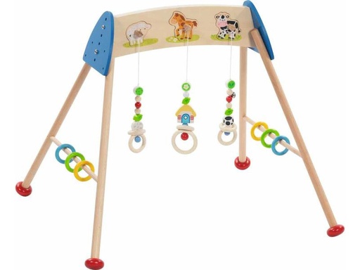 [90317697 1619237] Goki Spielbogen Baby-Fit Tierstimmen Bauernhof