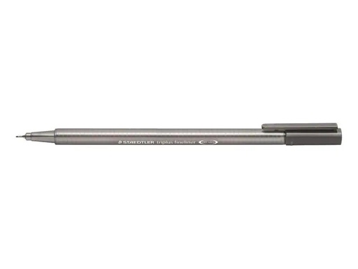 [90051799 914681] Staedtler Fineliner Triplus 334 0.3 mm, Grau