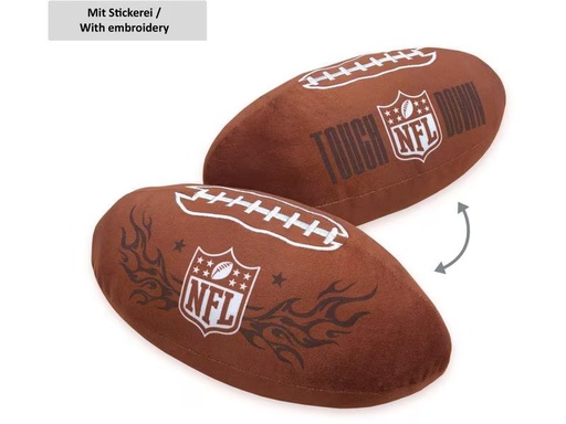 [90317755 1617737] Herding Kissen NFL 16.5 x 36 cm, Braun