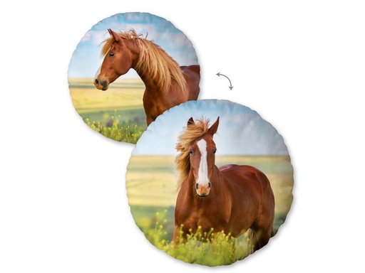 [90317812 1617732] Herding Kissen Pferd 50 x 50 cm, Mehrfarbig
