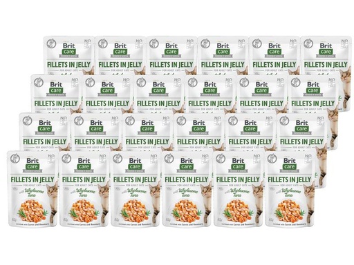 [90317984 1585539] Brit Nassfutter Care Fillets Gelée Thunfisch, 24 x 85 g