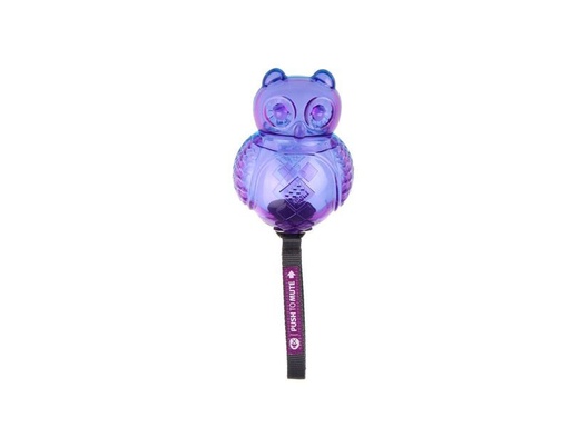[90318290 1618146] GiGwi Hunde-Spielzeug Push to mute, Eule, Violett/Blau