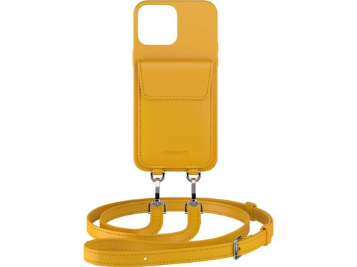 [90318360 1622278] Urbany's Necklace Case Handekette+ iPhone 15 Plus Honey Bee
