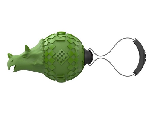 [90318442 1618150] GiGwi Hunde-Spielzeug Push to mute, Dinoball, Triceratops, Grün