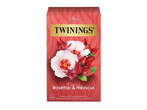 [90318495 1617678] Twinings Teebeutel Hagebutte &amp; Hibiskus 20 Stück