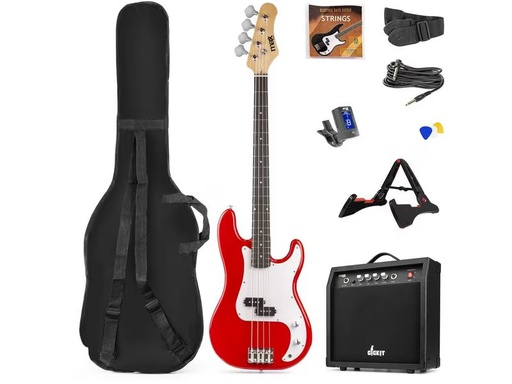 [90318536 1627370] MAX E-Bass GigKit Rot