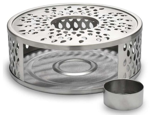 [90318746 1626607] Creano Stövchen Leaf Silber