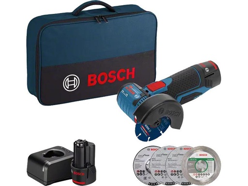 [90318983 1631072] Bosch Professional Winkelschleifer GWS 12 V-76 Set