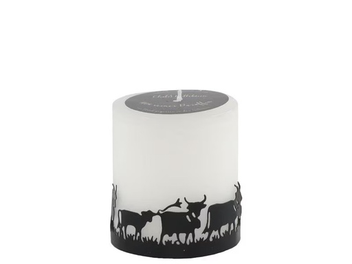[90319109 1631128] Schulthess Kerzen Kerze Chalet Chic Kuhherde 7 x 8 cm