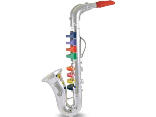 [90051939 814235] Bontempi Musikinstrument Saxophon mit 8 farbigen Tasten