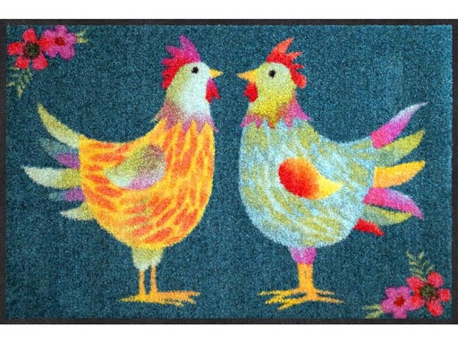 [90319669 1635945] Salonlöwe Fussmatte Rainbow Chicken 50 cm x 75 cm