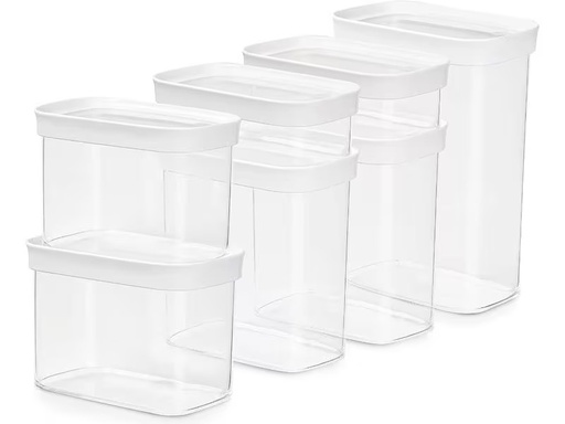 [90319687 1631317] Emsa Vorratsdose Optima 7 Stück, 8.3 l, Transparent