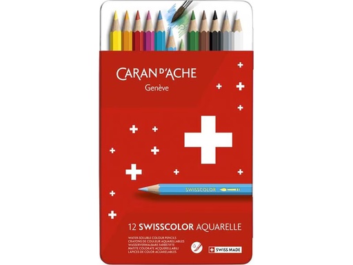 [90319693 1617579] Caran d'Ache Aquarellstifte Swisscolor 12 Stück