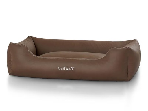 [90319727 1615555] Knuffelwuff Hunde-Bett Sidney Kunstleder XXXL, 155 x 105 cm, Braun