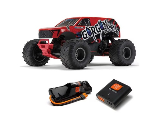 [90319809 1630968] Arrma Monster Truck Gorgon MEGA 550 RWD Rot, RTR, 1:10