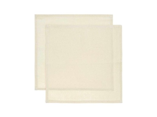 [90319948 1625297] Rico Design Stoffserviette 30 cm x 30 cm, 2 Stück, Natur