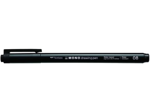 [90320488 1632697] Tombow Fineliner MONO drawing pen 0.6 mm, Schwarz
