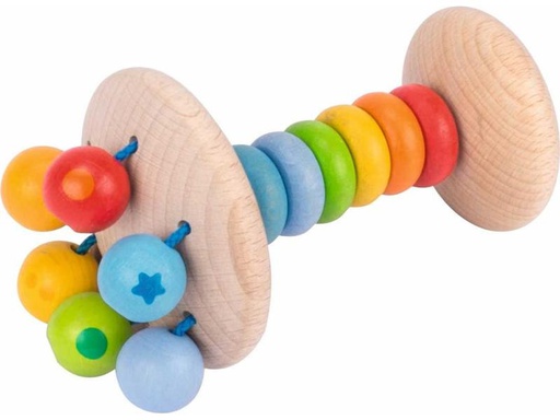 [90320495 1619263] Goki Greifling Elastik Stielrassel Regenbogen