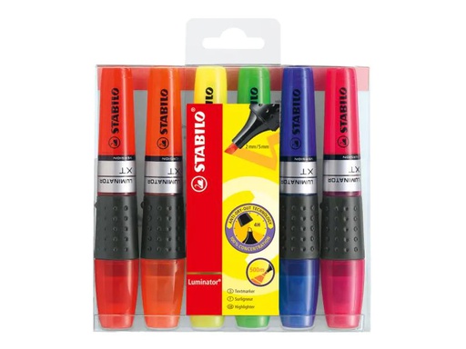 [90052079 1085111] STABILO Textmarker Luminator 6 Stück Mehrfarbig