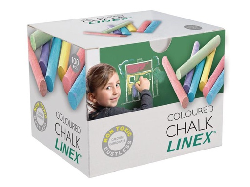 [90320680 703388] Linex Wandtafelkreide Mehrfarbig, 100 Stück