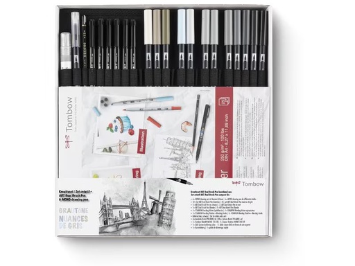 [90320718 1632707] Tombow Fineliner ABT Dual Brush Pen Set