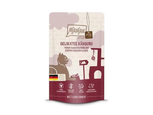 [90321138 1632337] Mjamjam Nassfutter Quetschie Känguru pur, 125 g
