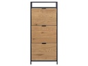 AC Design Schuhschrank  Seaford 56 x 30 x 129 cm, Nature/Schwarz