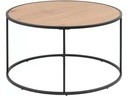 AC Design Couchtisch Seaford Rund, Nature/Schwarz