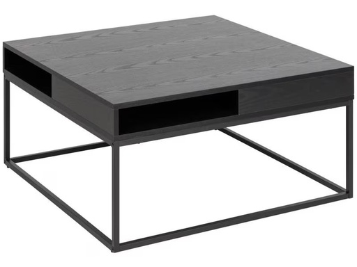 [90321330 1632509] AC Design Couchtisch Willford 80 x 80 x 40 cm, Schwarz