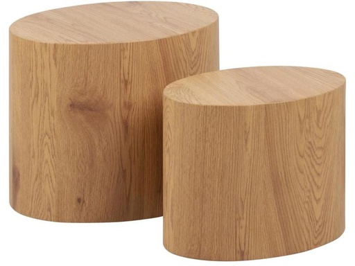 [90321394 1632539] AC Design Beistelltisch Mice 2 Stück, Nature