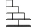 AC Design Regal Seaford 135 x 35 x 150 cm, Schwarz
