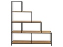 AC Design Regal Seaford 135 x 35 x 150 cm, Nature/Schwarz
