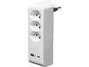 Brennenstuhl Abzweigstecker 3 x T13, 1 x USB A, 1 x USB C, 300° drehbar