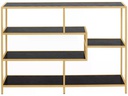 AC Design Regal Seaford 114 x 35 x 78 cm, Gold/Schwarz