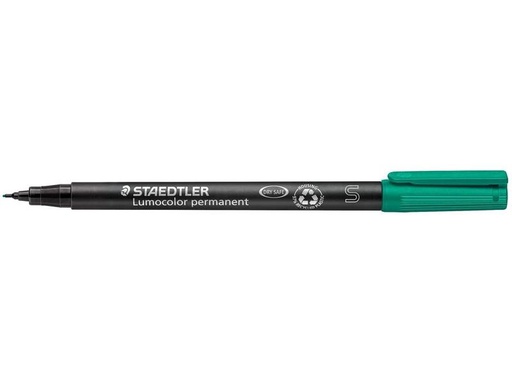 [90321569 1631465] Staedtler Folienstift Lumocolor 313 S Grün, permanent, 10 Stück