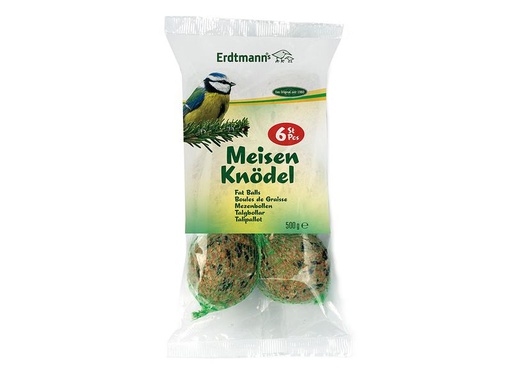 [90321634 1623450] Erdtmann Wintervogelfutter Meisenknödel mit Netz, 6 Stück
