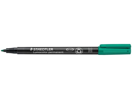 [90321683 1631476] Staedtler Folienstift Lumocolor 317 M Grün, permanent, 10 Stück