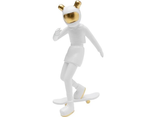 [90321803 1623718] Kare Dekofigur Skating Astronaut Weiss