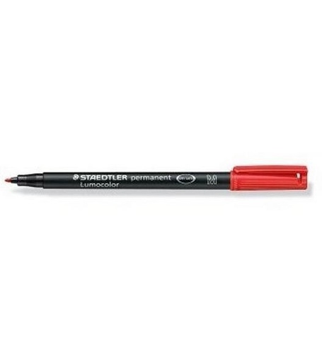 [90321882 1631481] Staedtler Folienstift Lumocolor 317 M Rot, permanent, 10 Stück