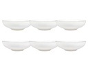 FURBER Müslischale Ø 16 cm, 6 Stück, Weiss/Gold