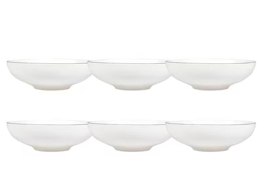 [90321884 1574306] FURBER Müslischale Ø 16 cm, 6 Stück, Weiss/Gold