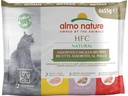Almo Nature Nassfutter HFC Natural 3 Sorten mit Huhn, 6 x 55 g