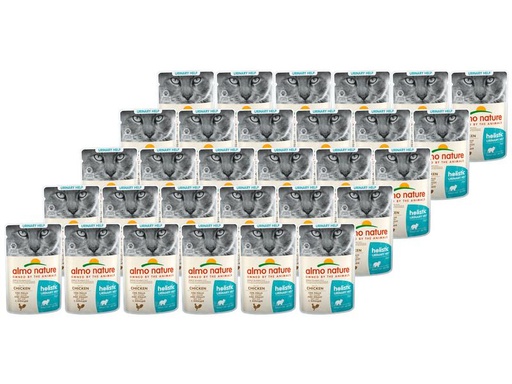 [90322003 1627411] Almo Nature Nassfutter Holistic Urinary Help mit Huhn, 30 x 70 g