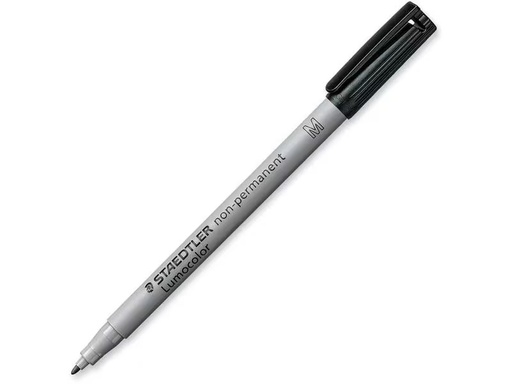 [90322028 1631469] Staedtler Folienstift Lumocolor 315 M Schwarz, wasserlöslich, 10 Stück