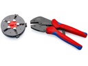 Knipex Crimpzange 250 mm mit 3 Wechseleinsätzen