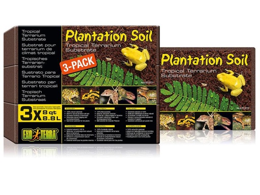 [90322096 1636479] Exo Terra Bodensubstrat Plantation Soil – Brick, 26.4 l