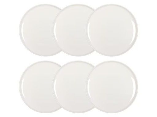 [90322101 1574298] FURBER Speiseteller Ø 26.5 cm, 6 Stück, Weiss