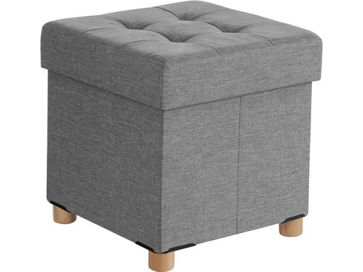 [90322158 1632437] Songmics Hocker mit Stauraum, Hellgrau